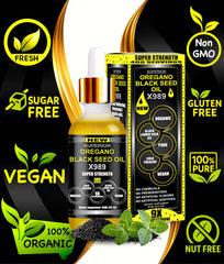 Organic black seed oil pressed for the blend