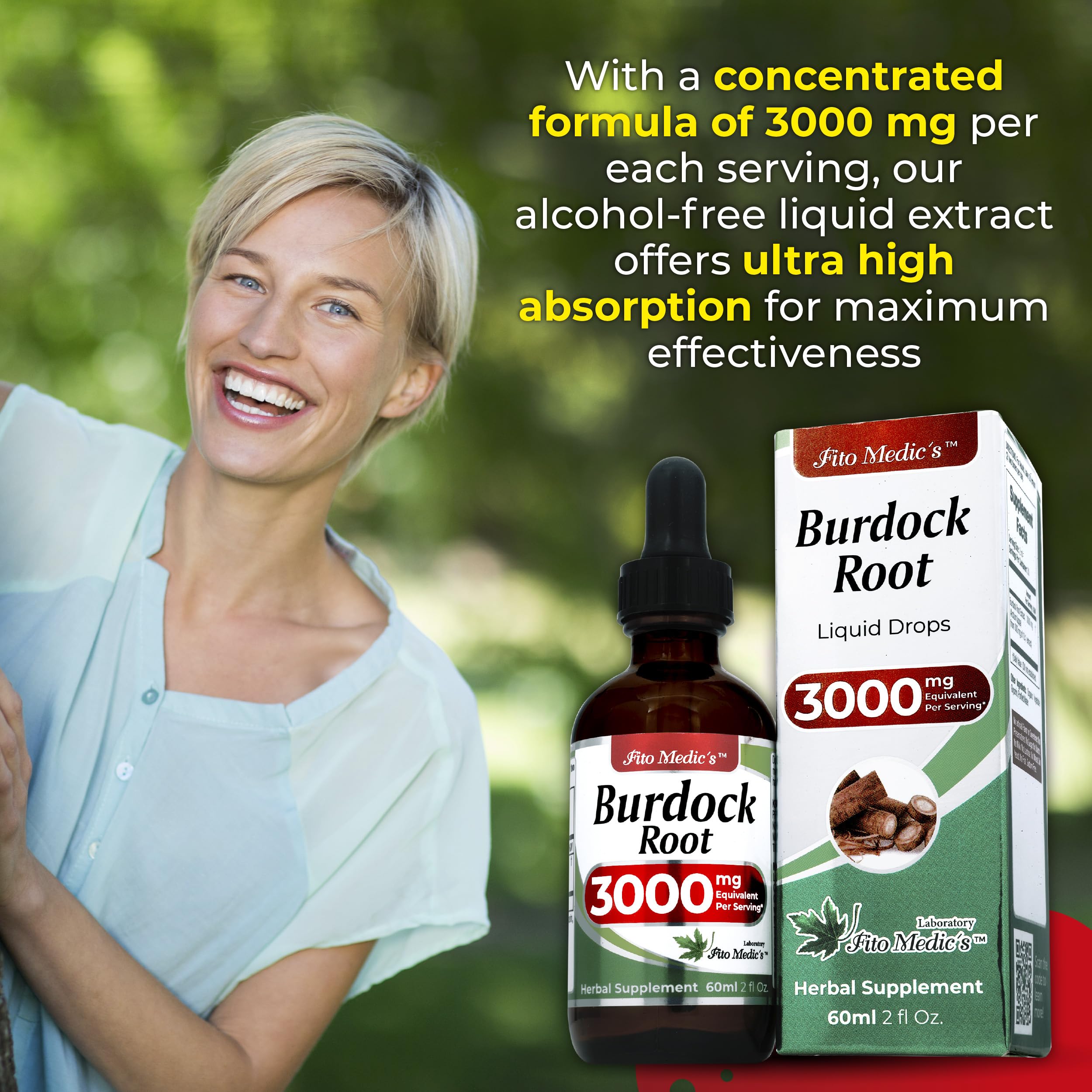 Organic burdock root source used in tincture