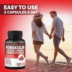 Organic Cadane Forskolin bottle closeup – precise capsules ready for daily balance.