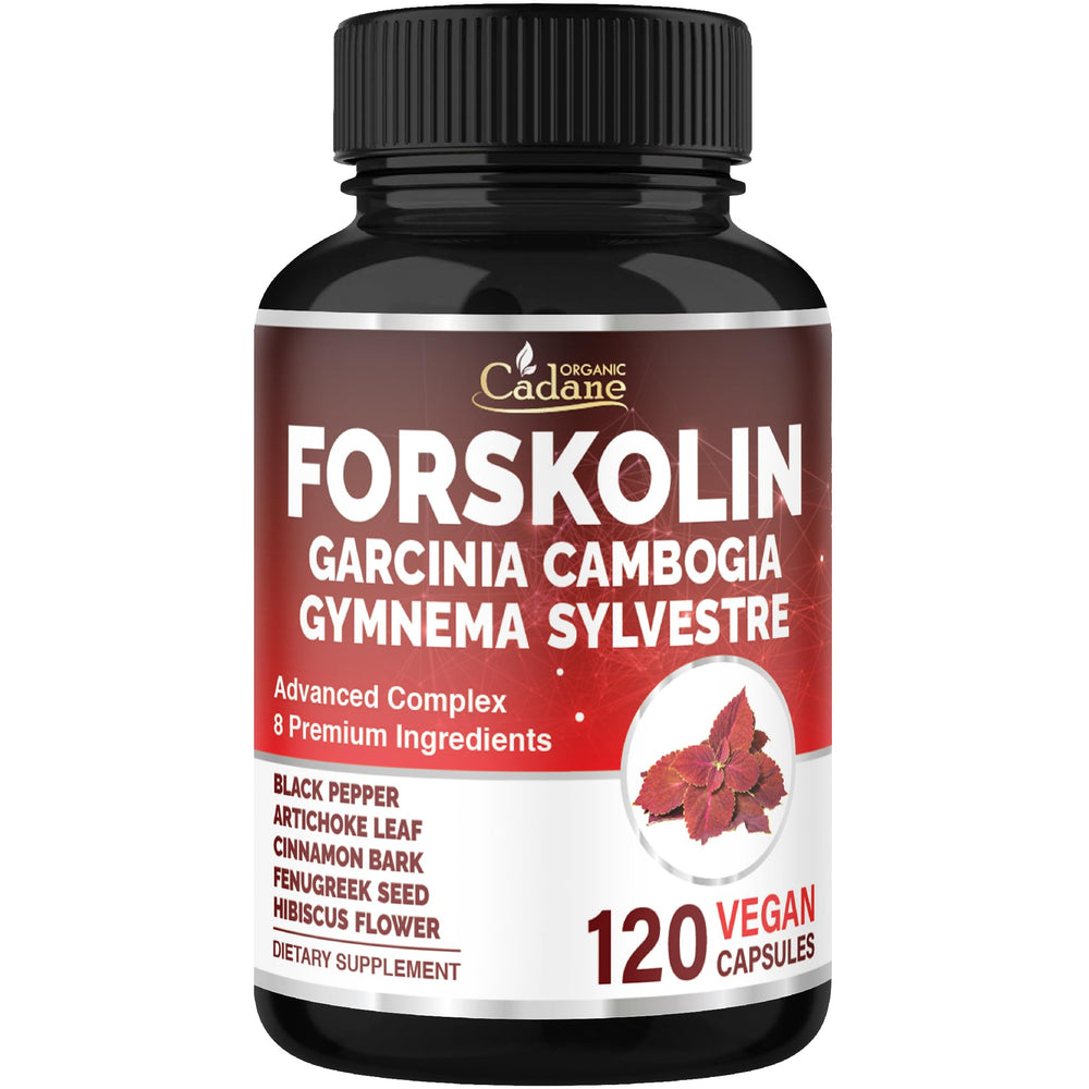 Organic Cadane Forskolin bottle – two-month supply for daily wellness support.