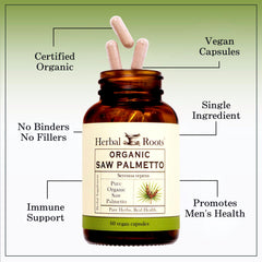 USDA Organic certification seal and cGMP facility claim