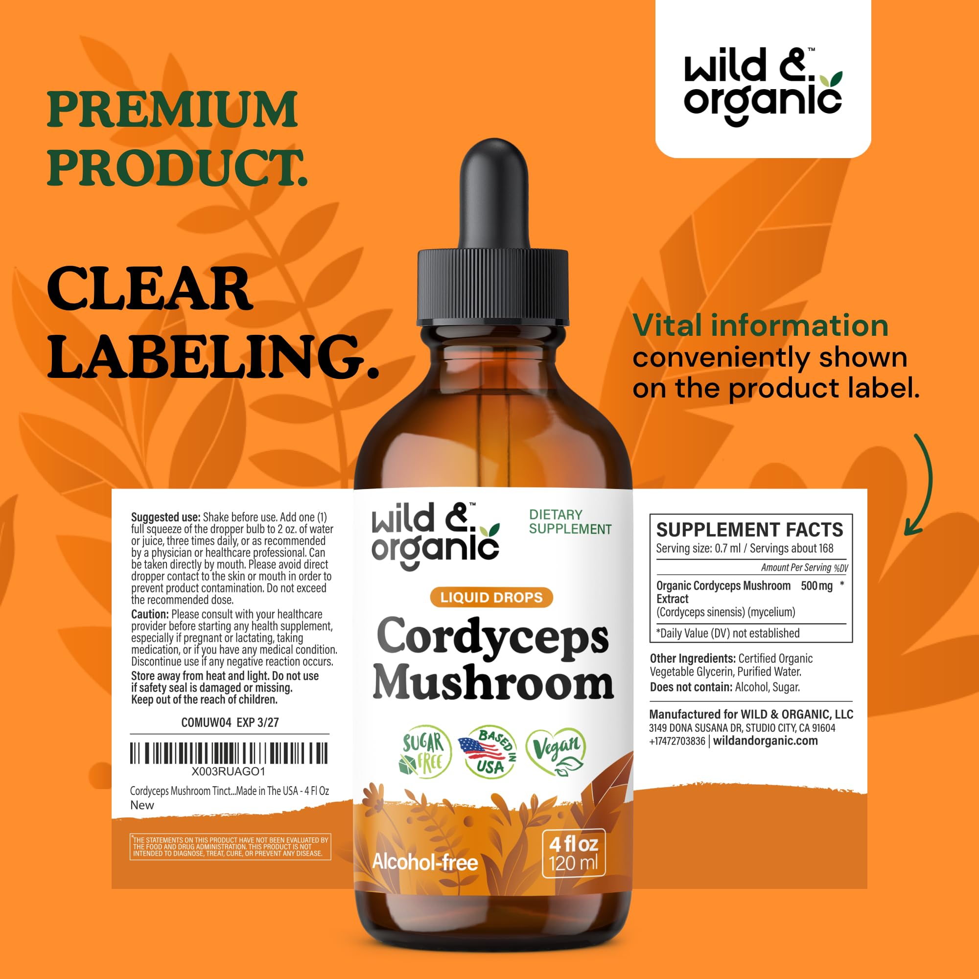 Organic certifications and vegetarian-friendly labels