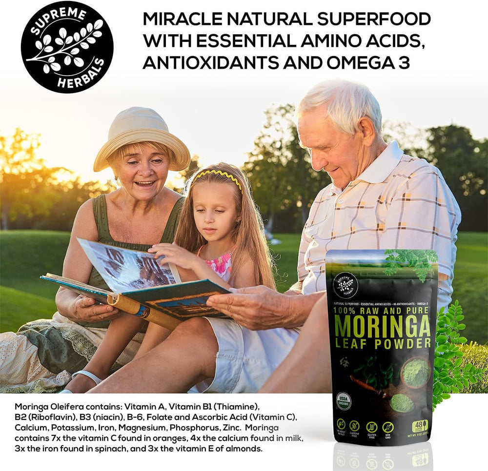 USDA Organic certified moringa leaf powder