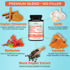 Bottle of Organic Ceylon Cinnamon Capsules