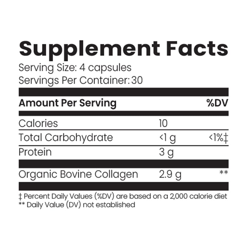 Australian organic collagen product packaging