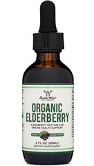 Organic European Elderberry Liquid bottle – 2 oz, 60 servings