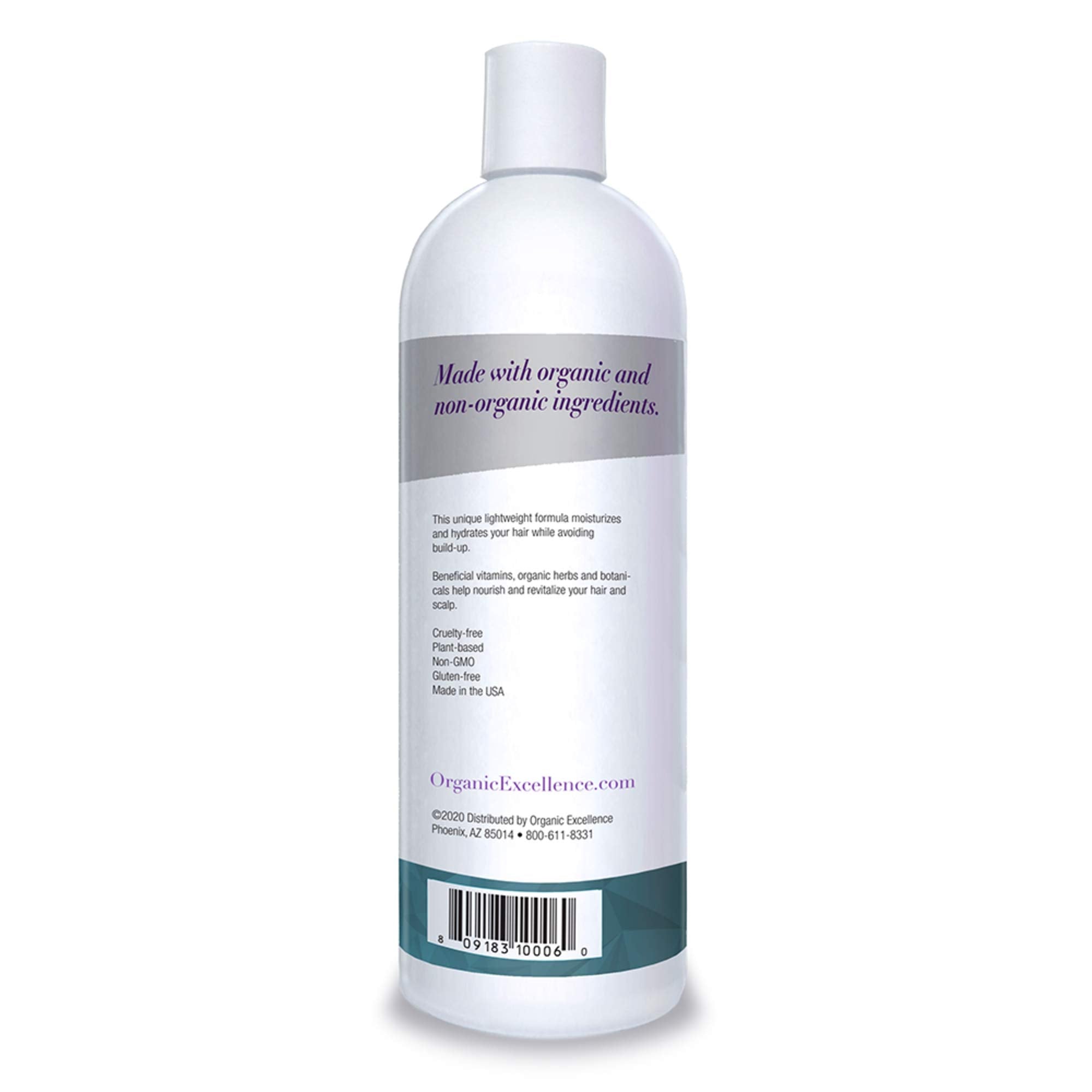 Organic Excellence Wild Mint Conditioner family-friendly formula suits all hair types.