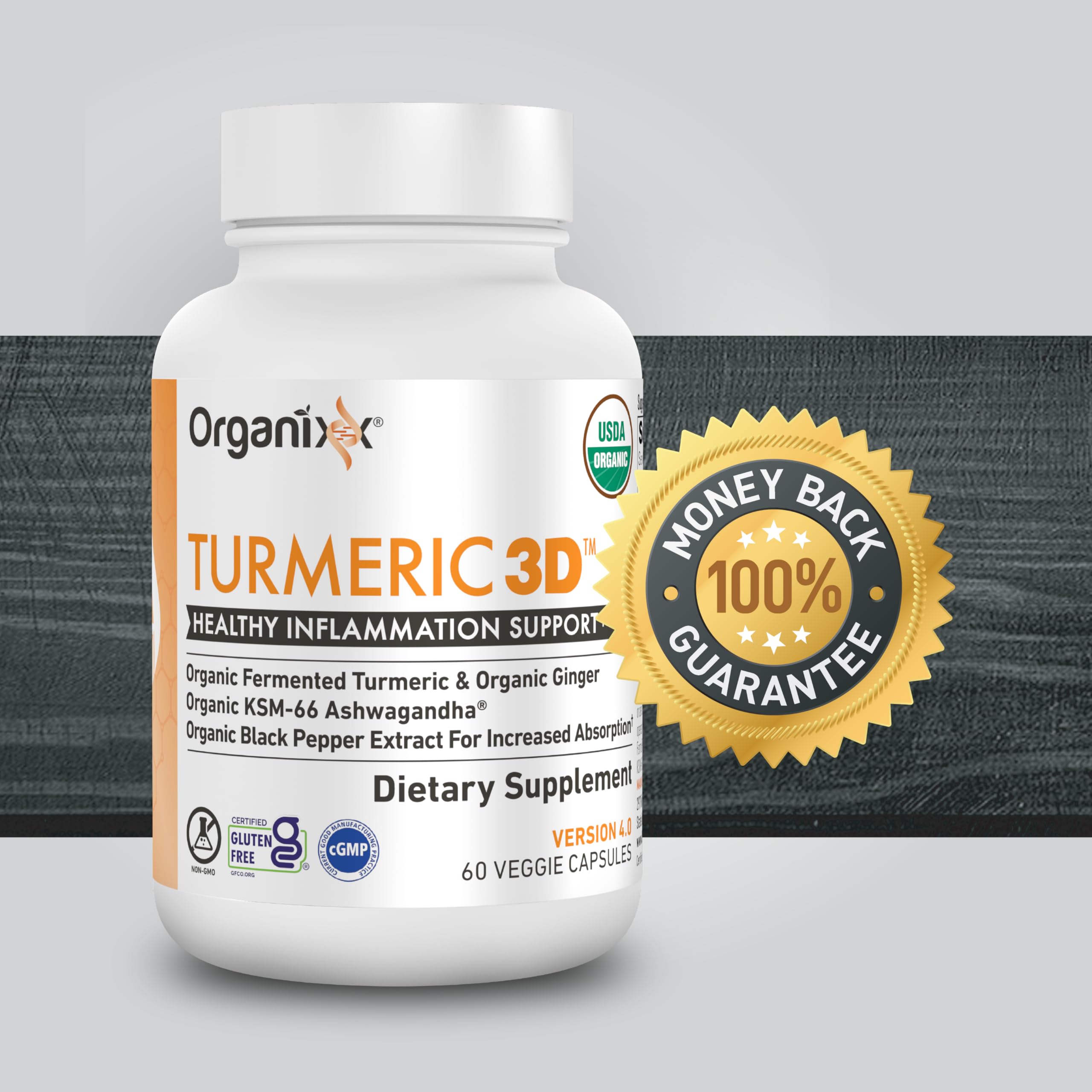 Organic fermented turmeric supplement