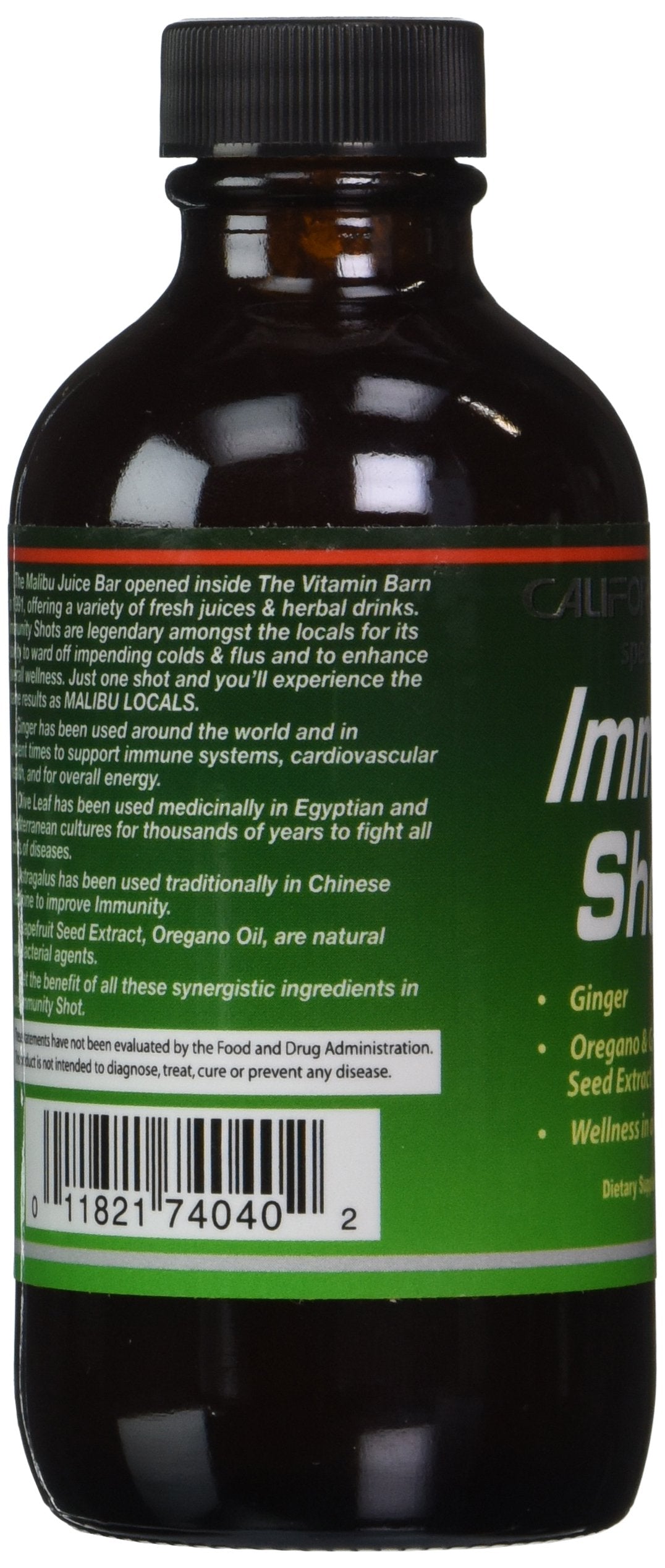 Organic ginger root used in immunity shots