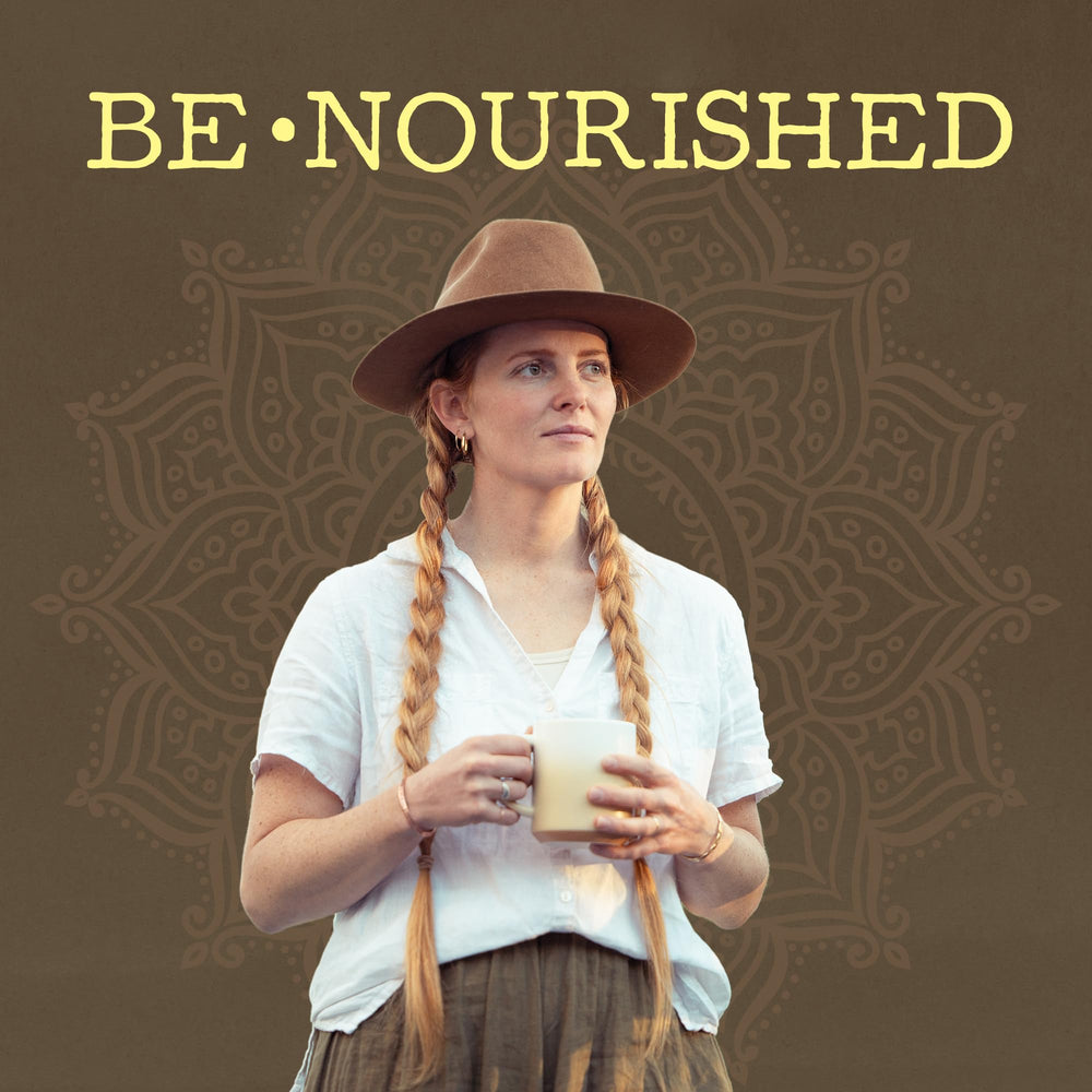 Measuring spoon with Organic Golden Milk Powder ready to mix