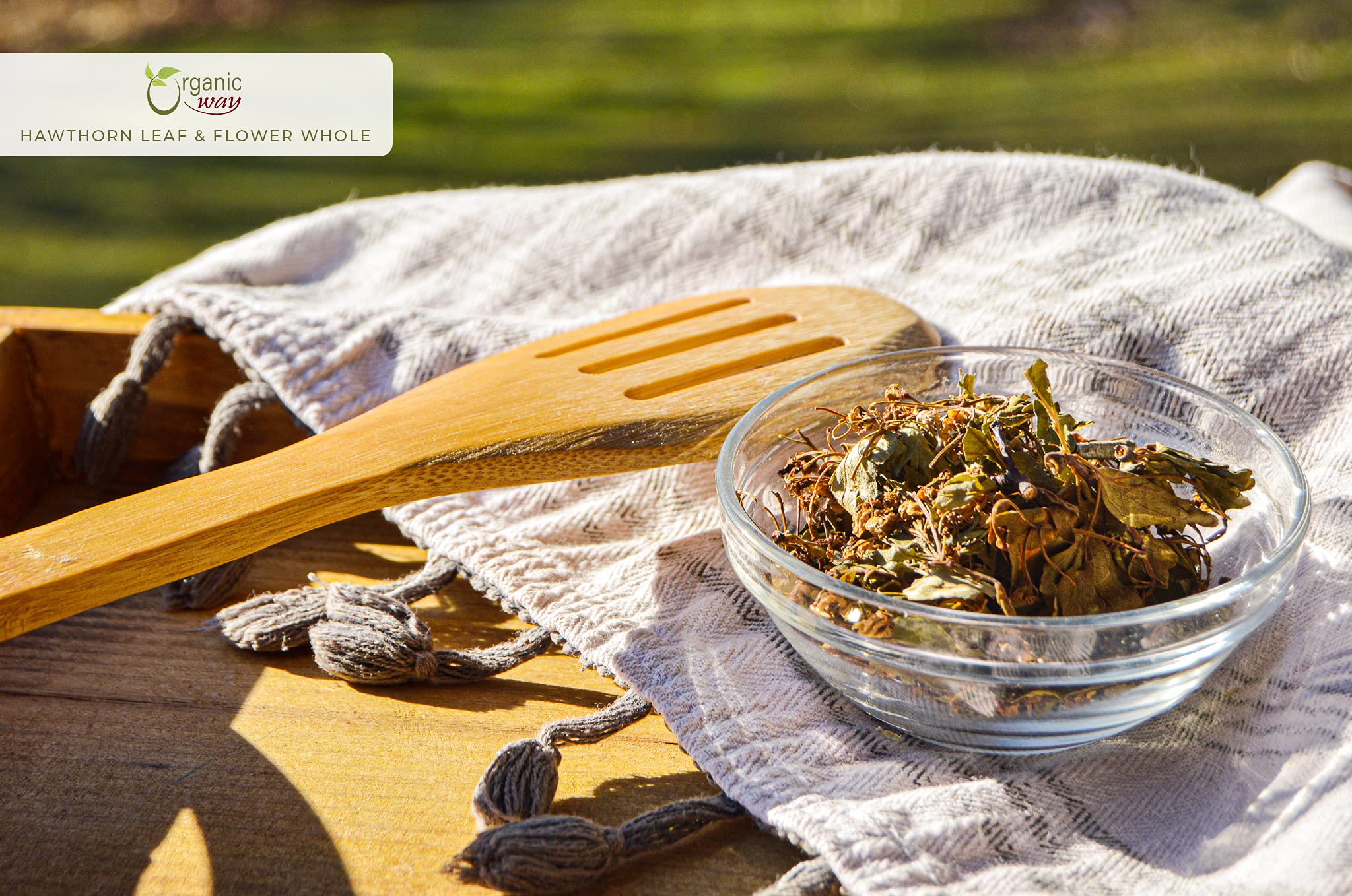 8 oz package of Hawthorn Leaf & Flower Whole Tea