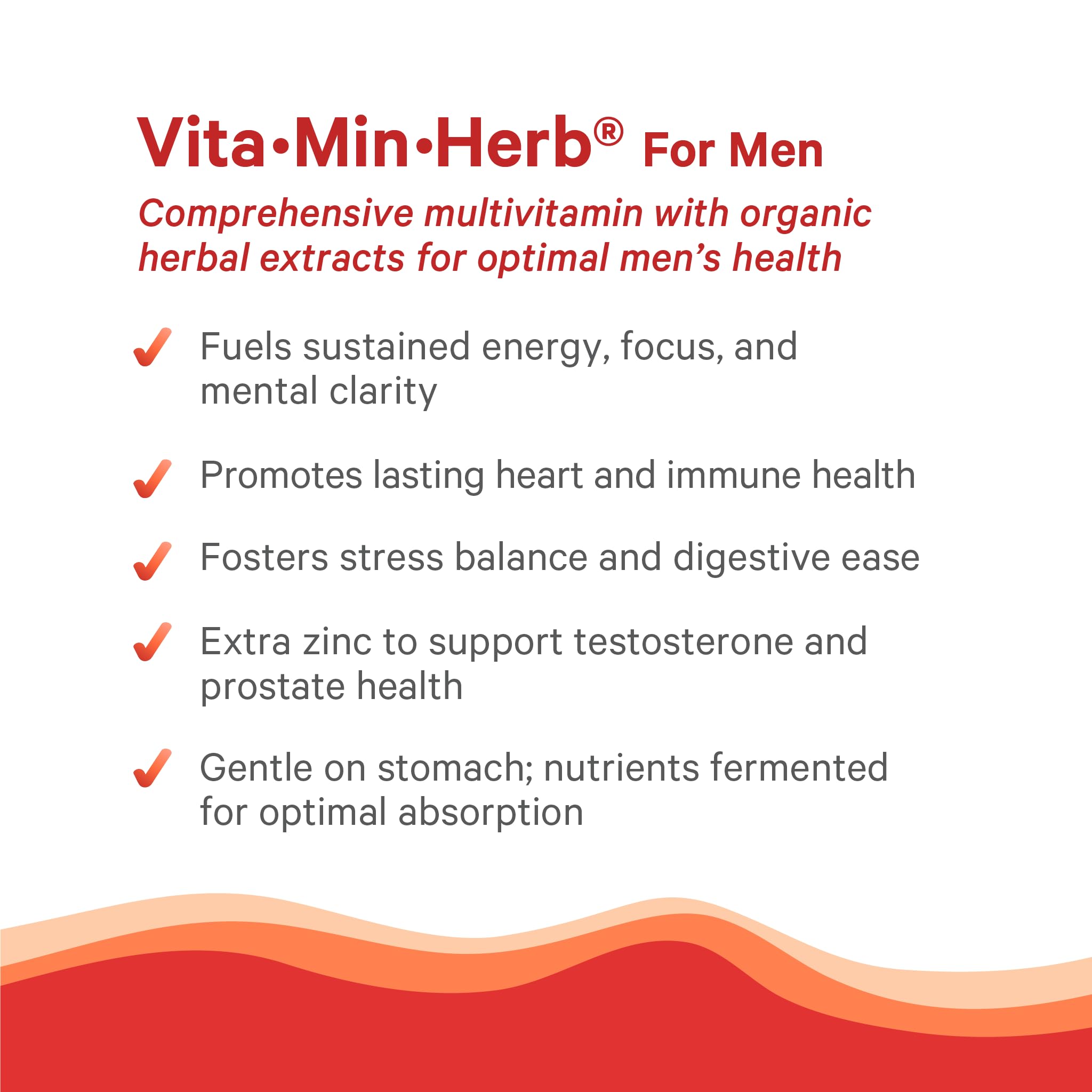 Assorted organic herbal extracts used in Vita·Min·Herb for Men