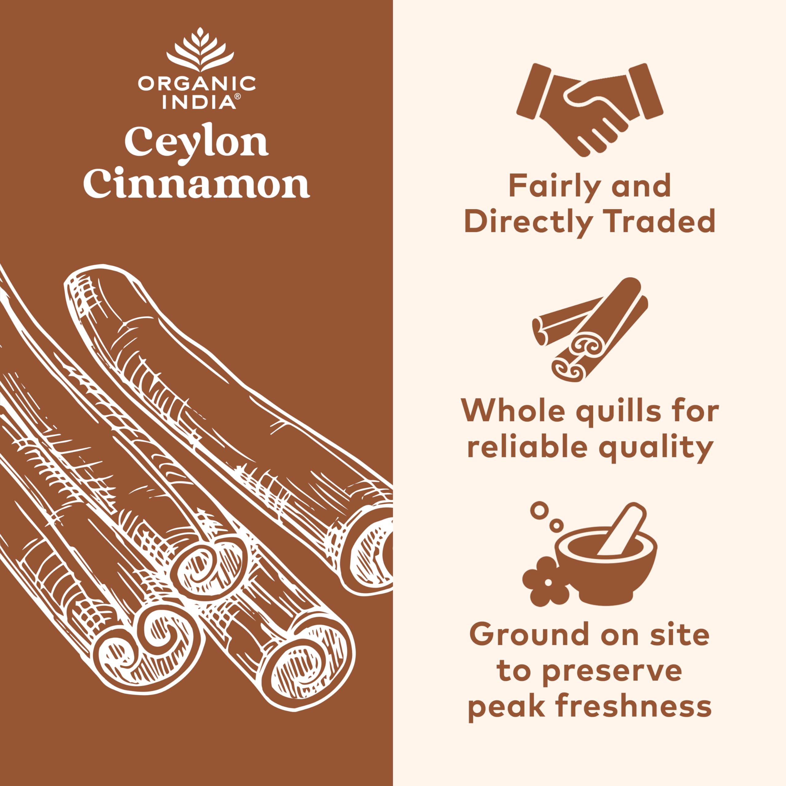 Close-up of cinnamon capsules