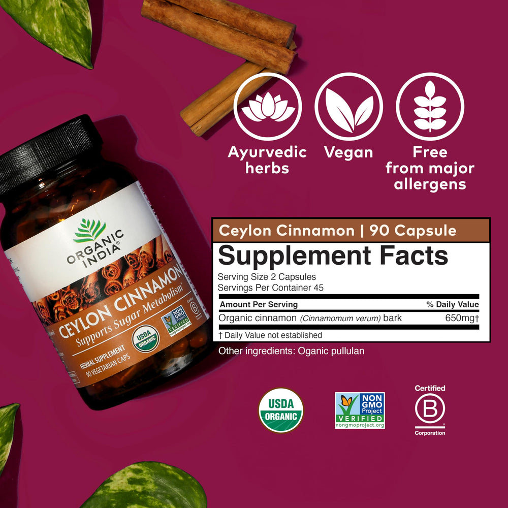 Illustration highlighting true cinnamon verum in the product
