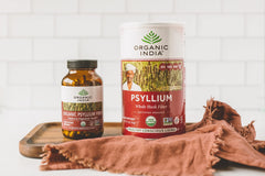 Scoop with Organic India Psyllium Husk Powder