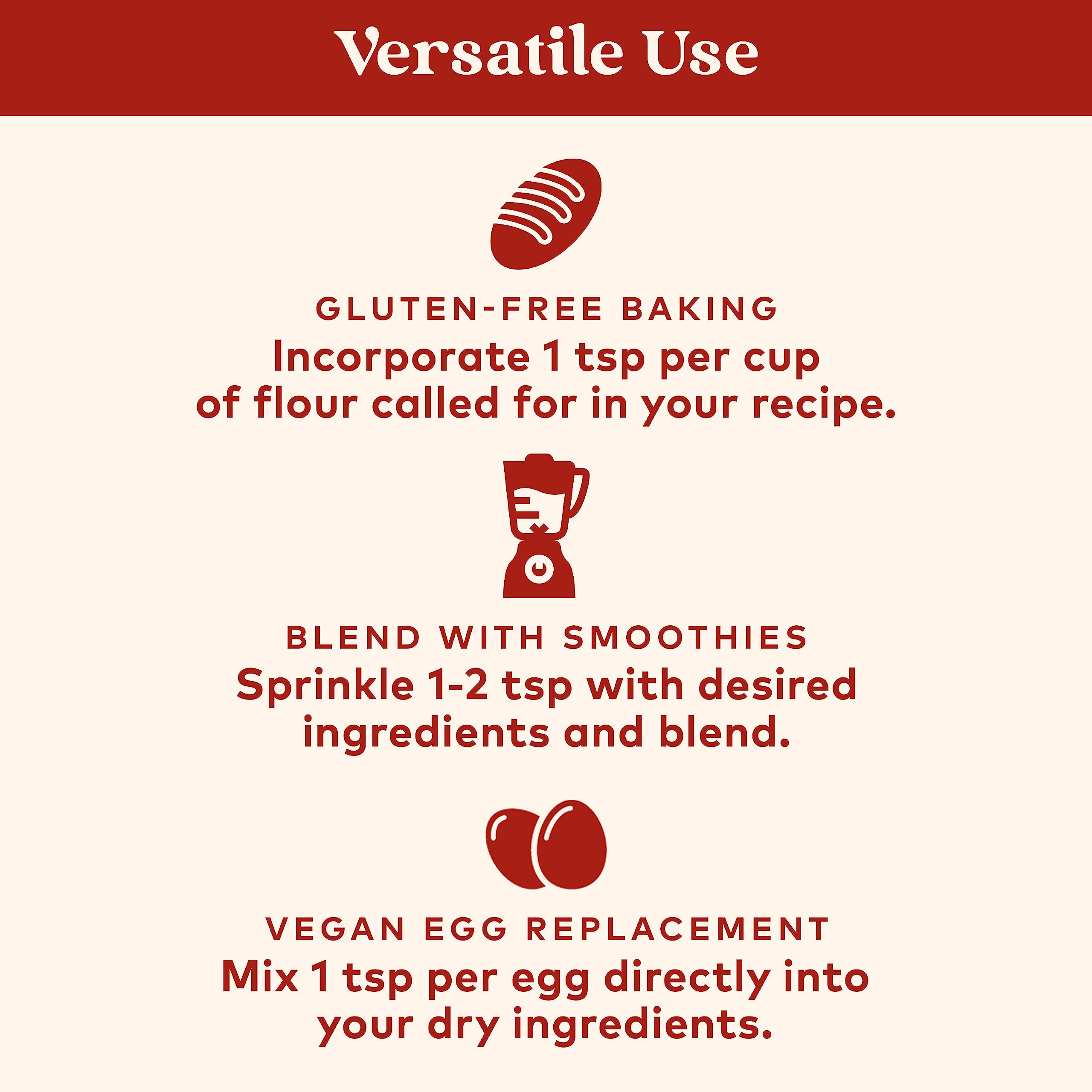 USDA Organic, vegan, and gluten-free icons on product package