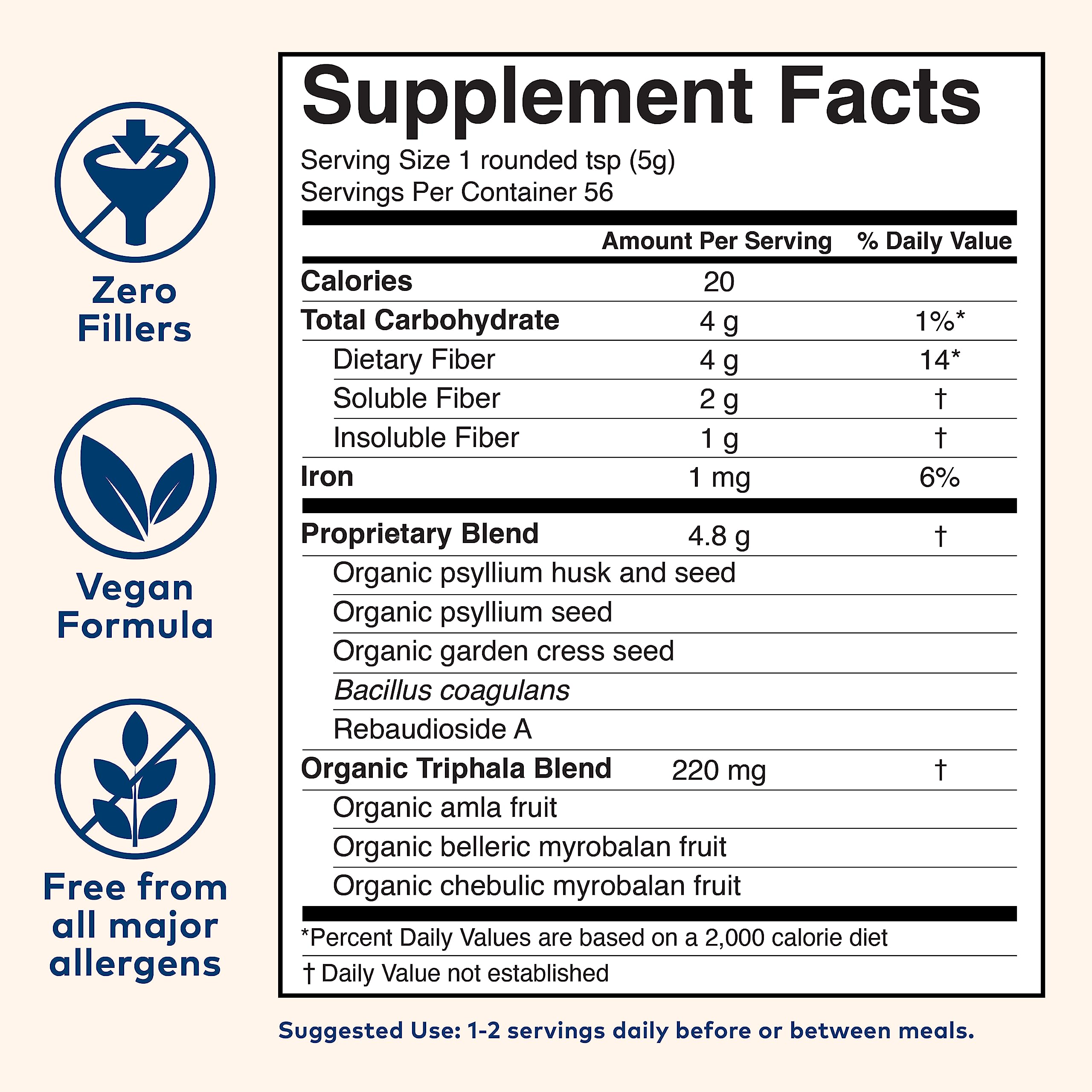 Psyllium powder being added to smoothies or baking