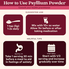 Box packaging and bottle for Organic India Psyllium Powder