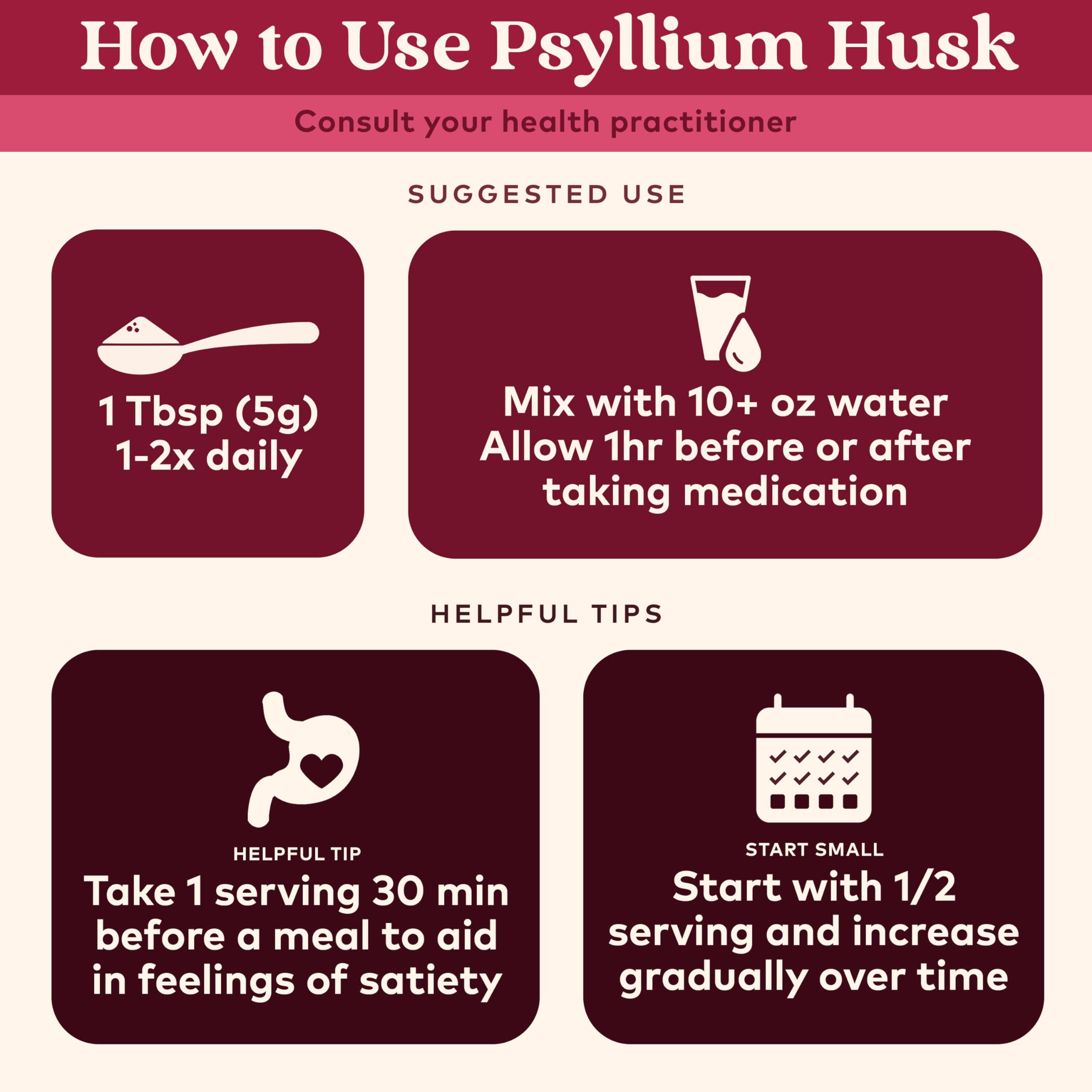 Psyllium powder in a measuring scoop