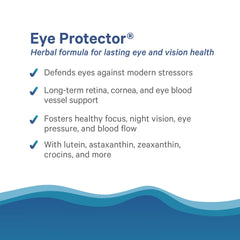 Organic ingredients label for Eye Protector