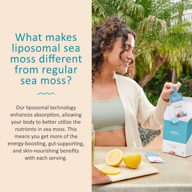Organic Irish sea moss gel with plant-based formula