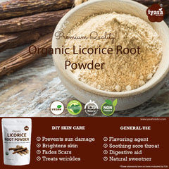 Organic Licorice Root Powder product in container