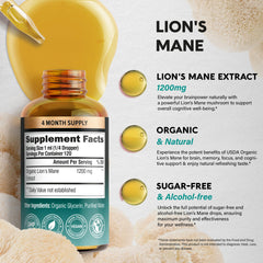 Organic Lion's Mane extract ingredient