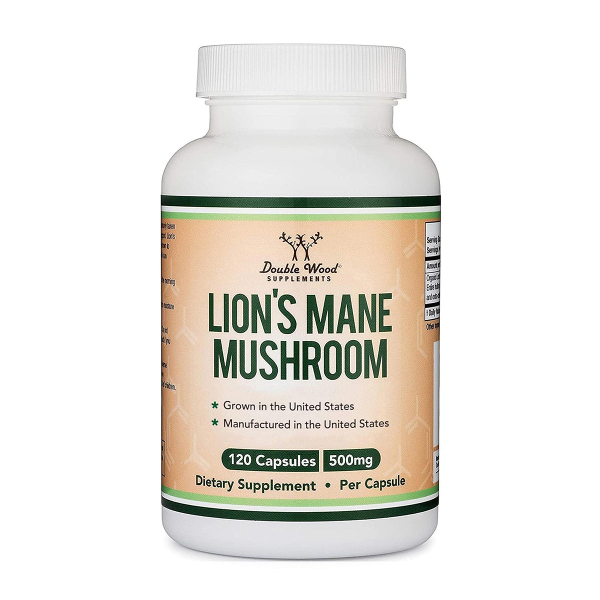 Organic Lion's Mane Mushroom Capsules - 120 count