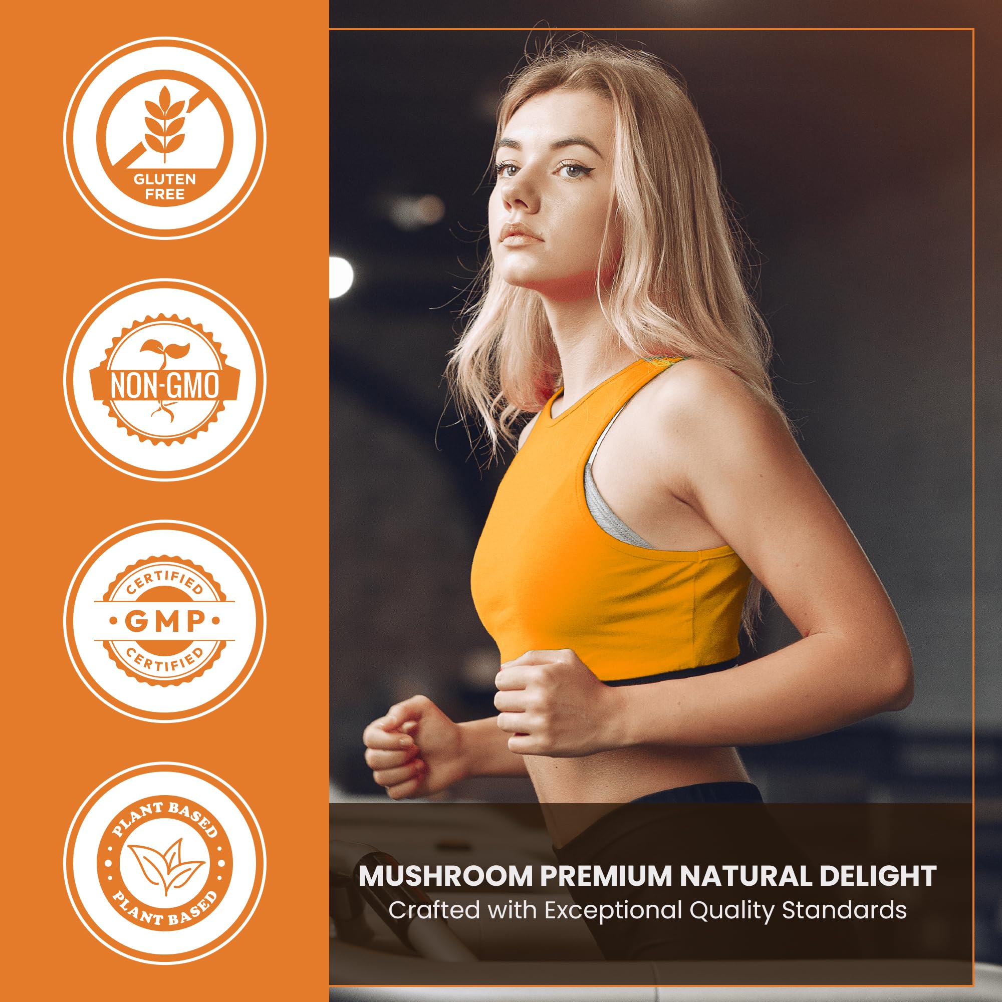 10-Mushroom blend ingredients including Lion's Mane and Reishi