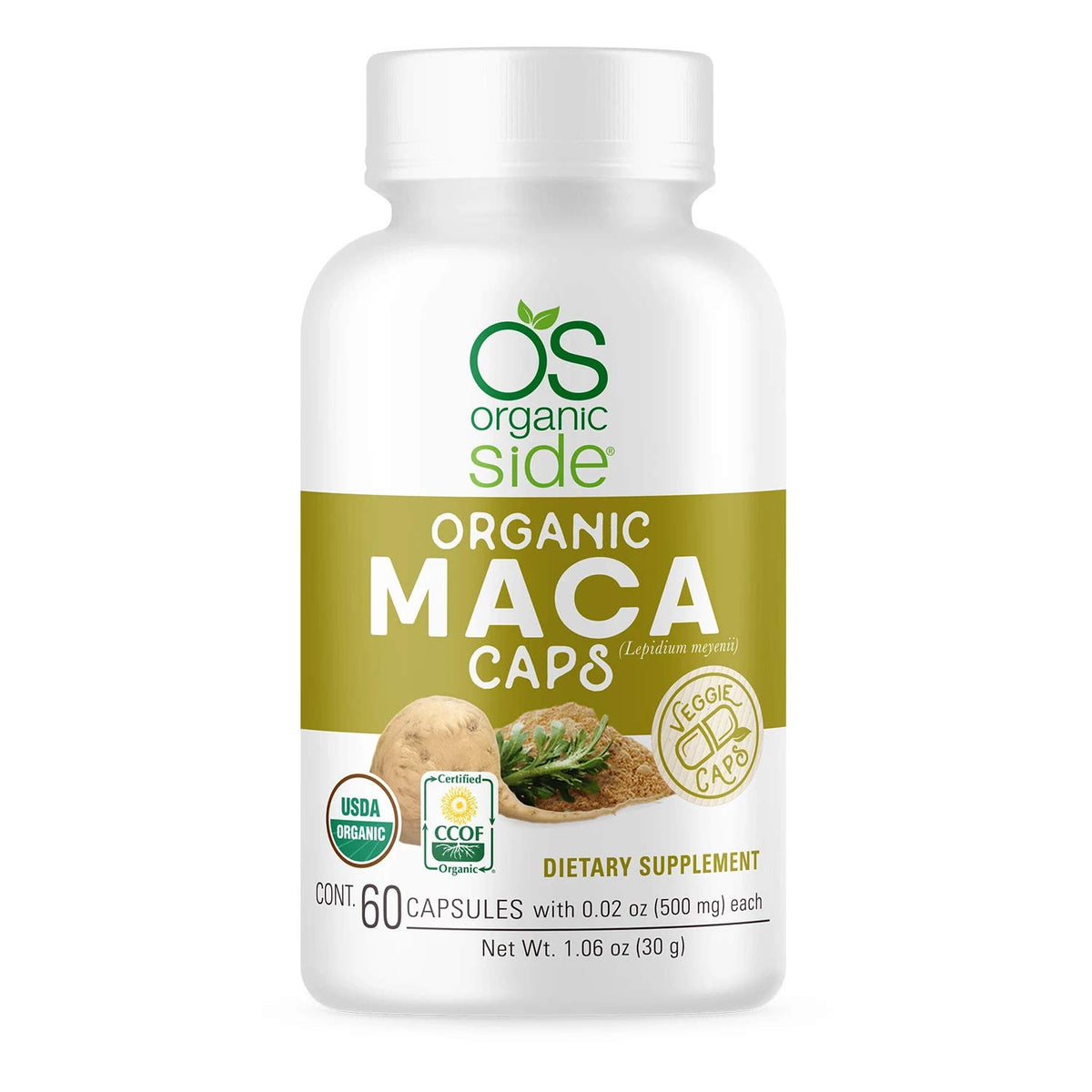 Organic Maca Capsules package – 60 count