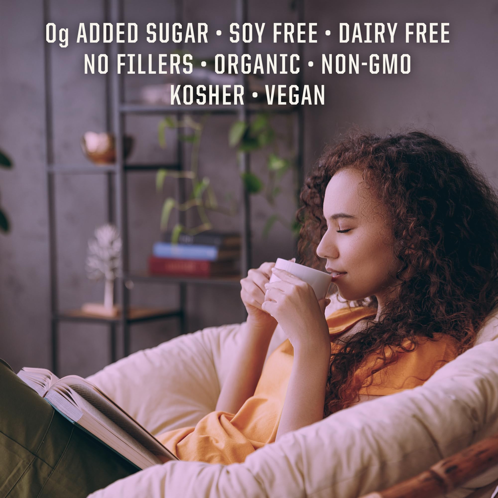 Vanilla latte with Organic Maca Yellow Powder