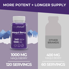Organic Maqui Berry 1000 mg capsules