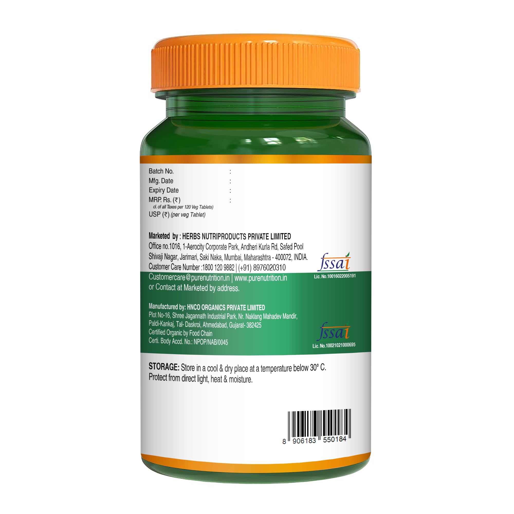 Vegan, non-GMO moringa supplement with essential vitamins and minerals