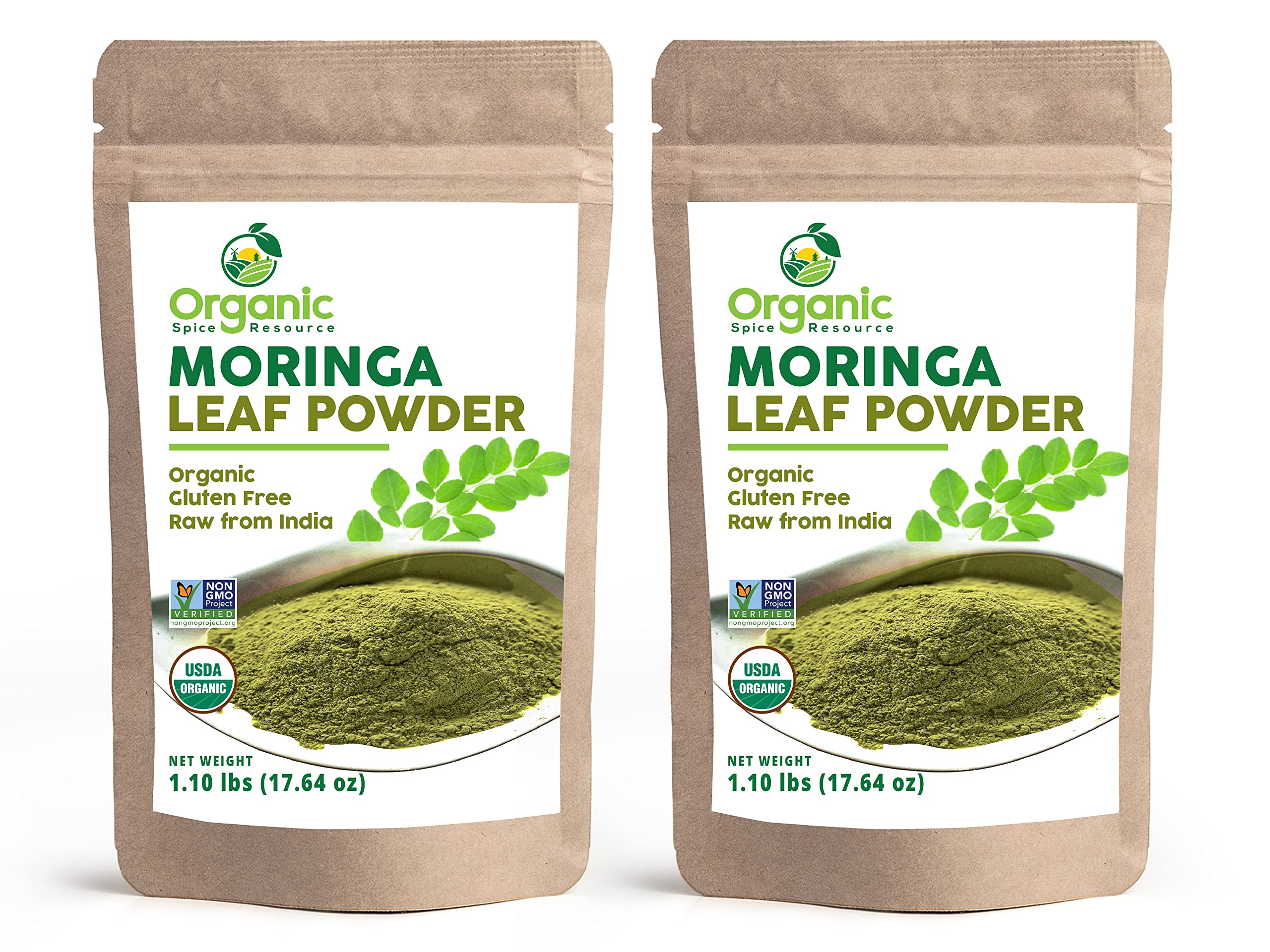 Organic Moringa Powder 35.28 oz Pack of 2 USDA Organic Gluten-Free