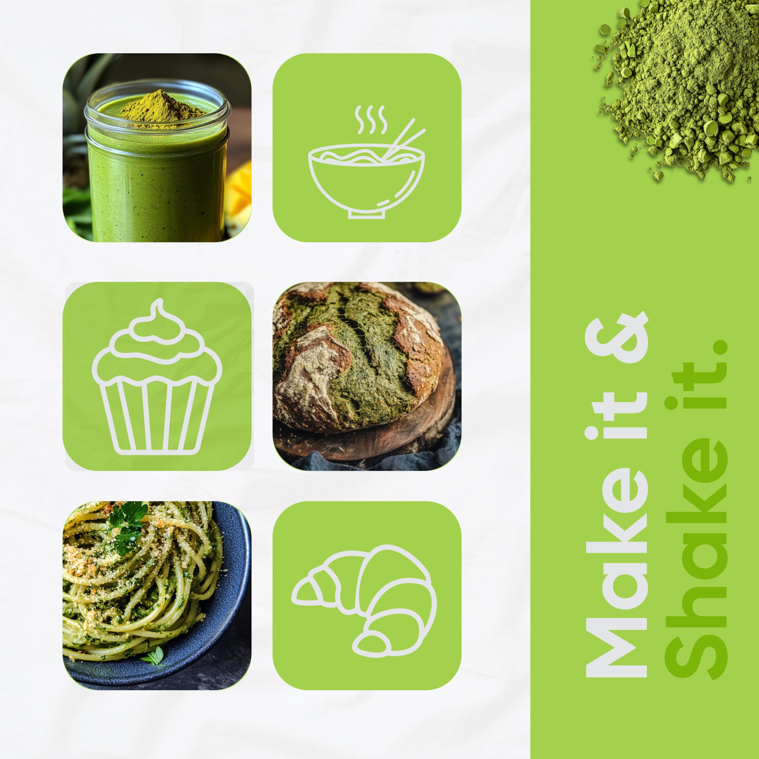 Organic moringa powder label