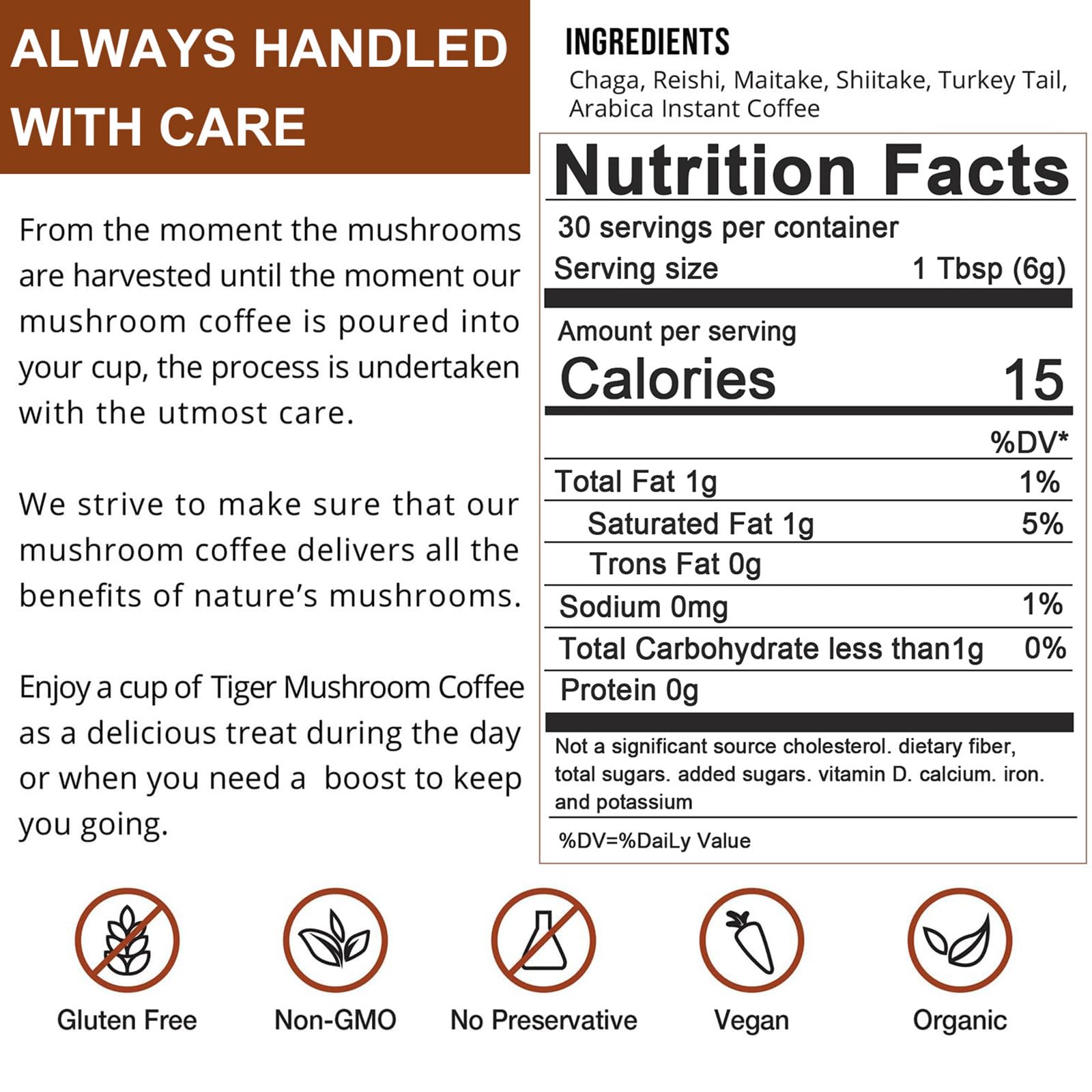 Lifestyle image depicting energy and focus benefits from mushroom coffee