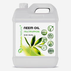 Bottle of organic neem oil 32 oz with dropper cap