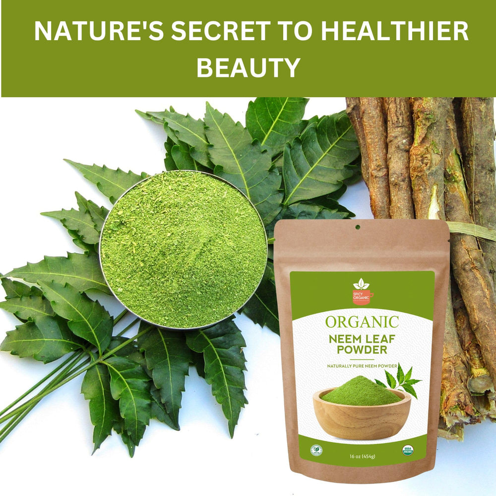 USDA Organic certification label on neem powder package