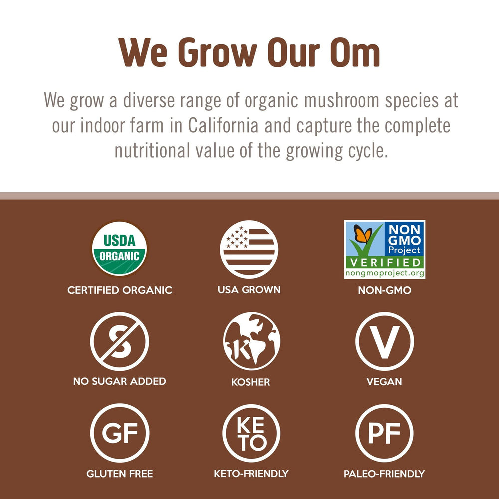Organic, Non-GMO, Gluten-Free, Vegan labels
