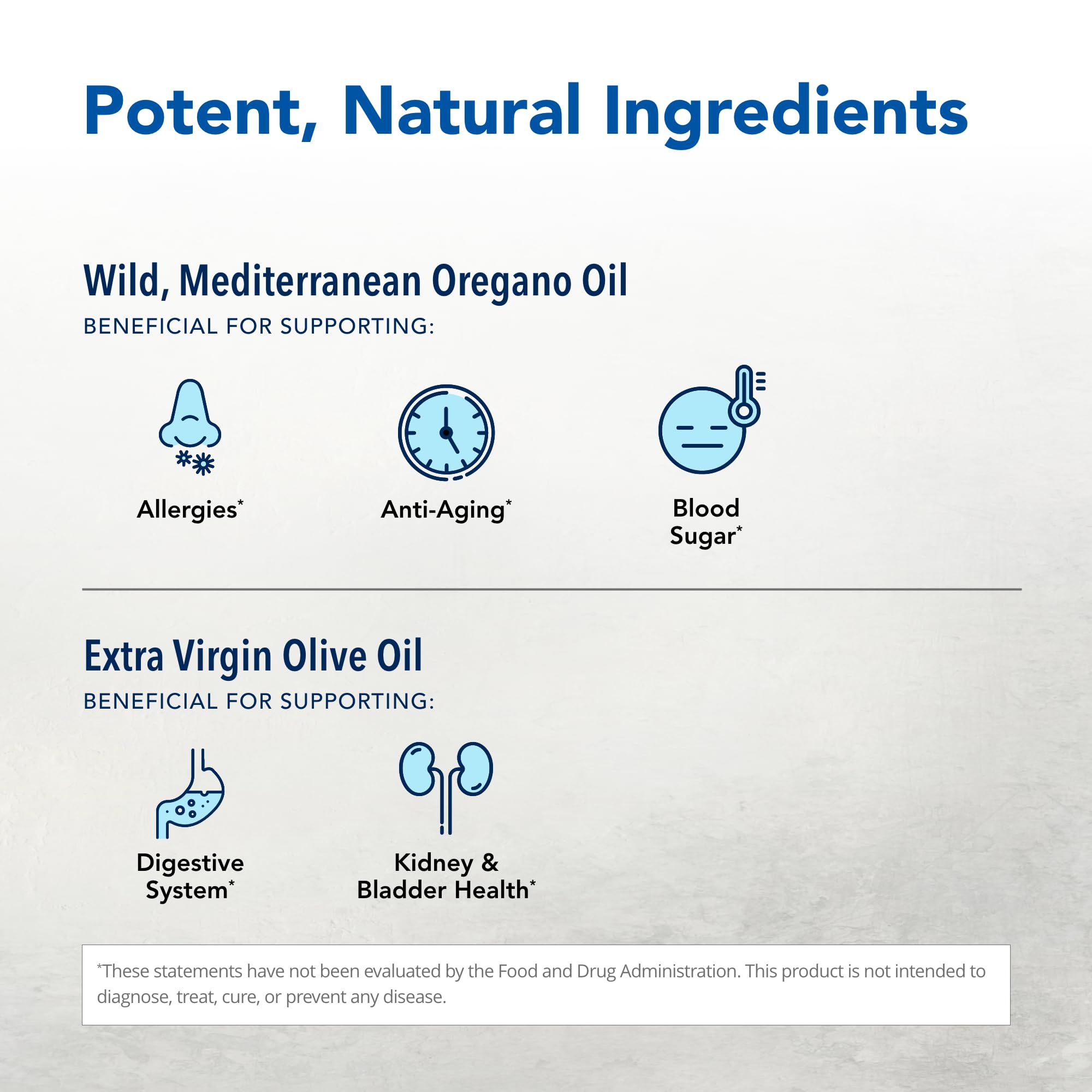 Ingredients: organic olive oil and oregano oil
