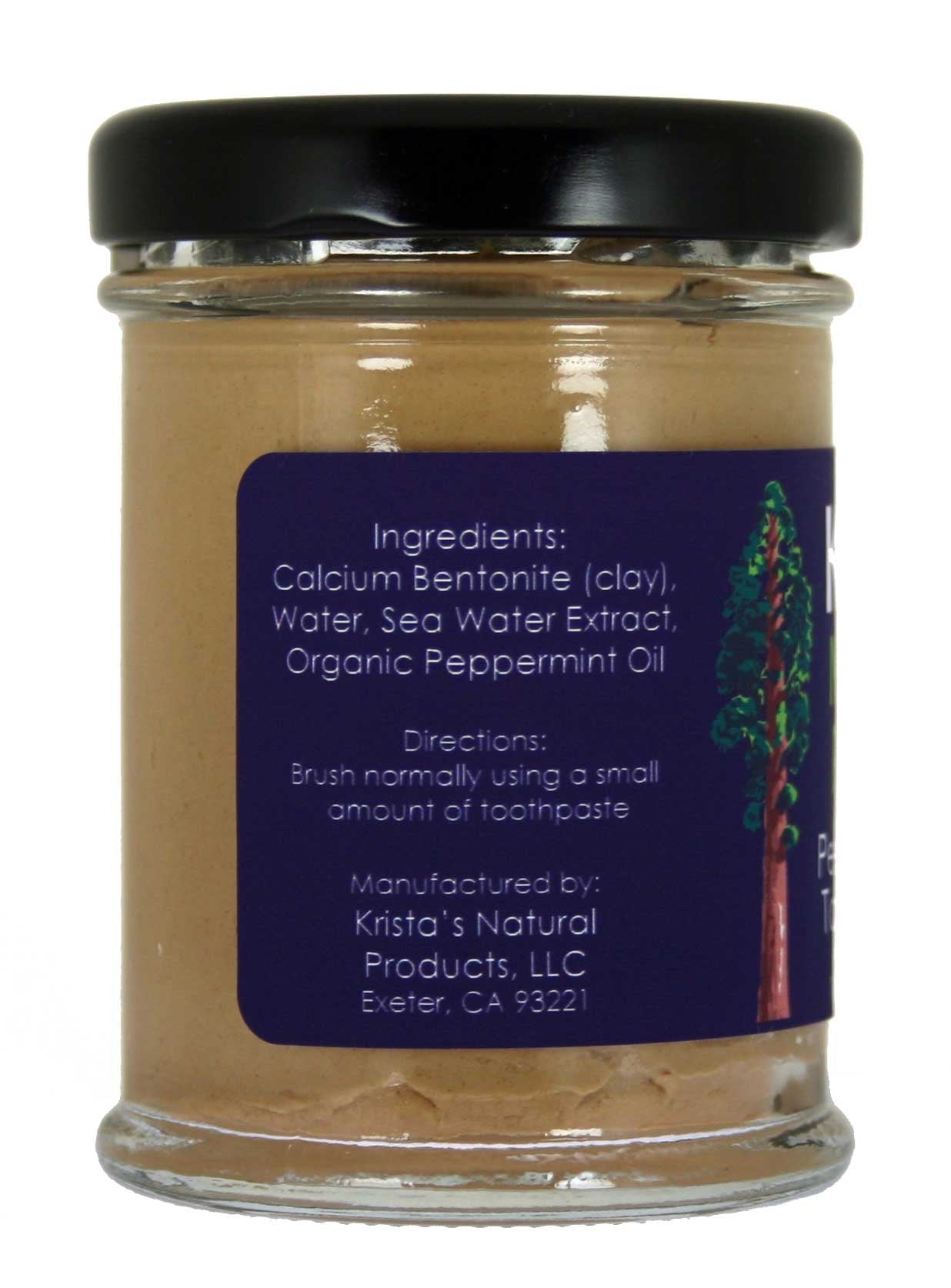Packaging showing glass jar with metal lid