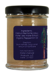 Packaging showing glass jar with metal lid