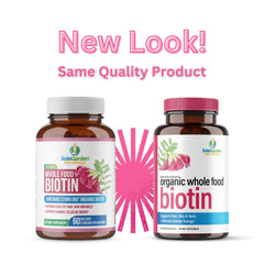Organic plant-based biotin 5000 mcg per serving