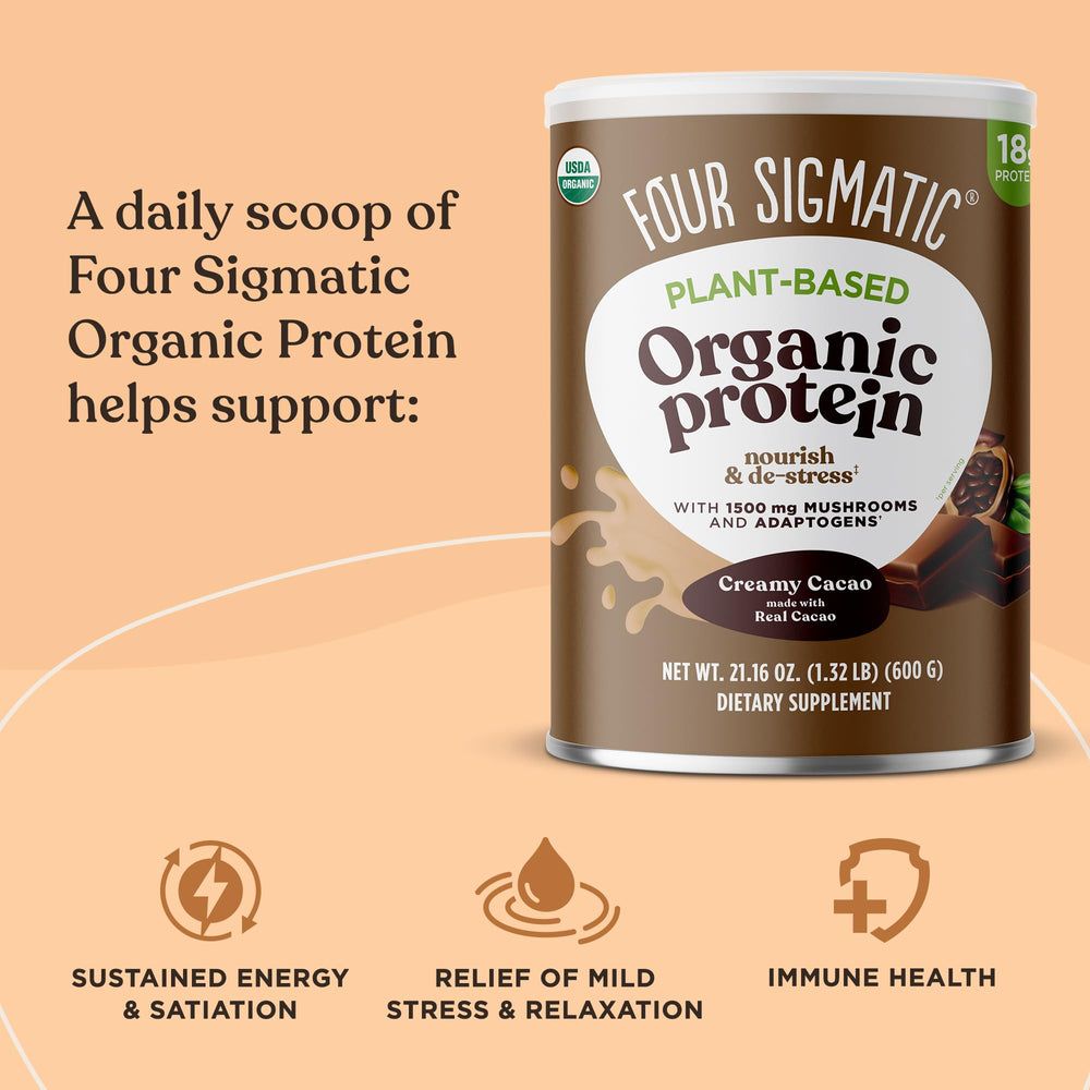Organic protein blend of hemp, pea, chia, pumpkin and coconut protein