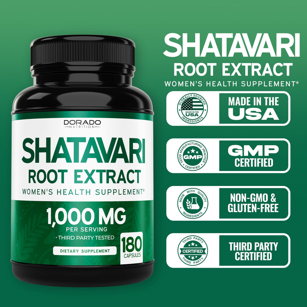 90-day supply of Shatavari capsules for women's wellness
