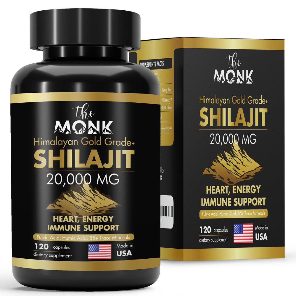 Organic Shilajit Gold Grade Plus bottle front