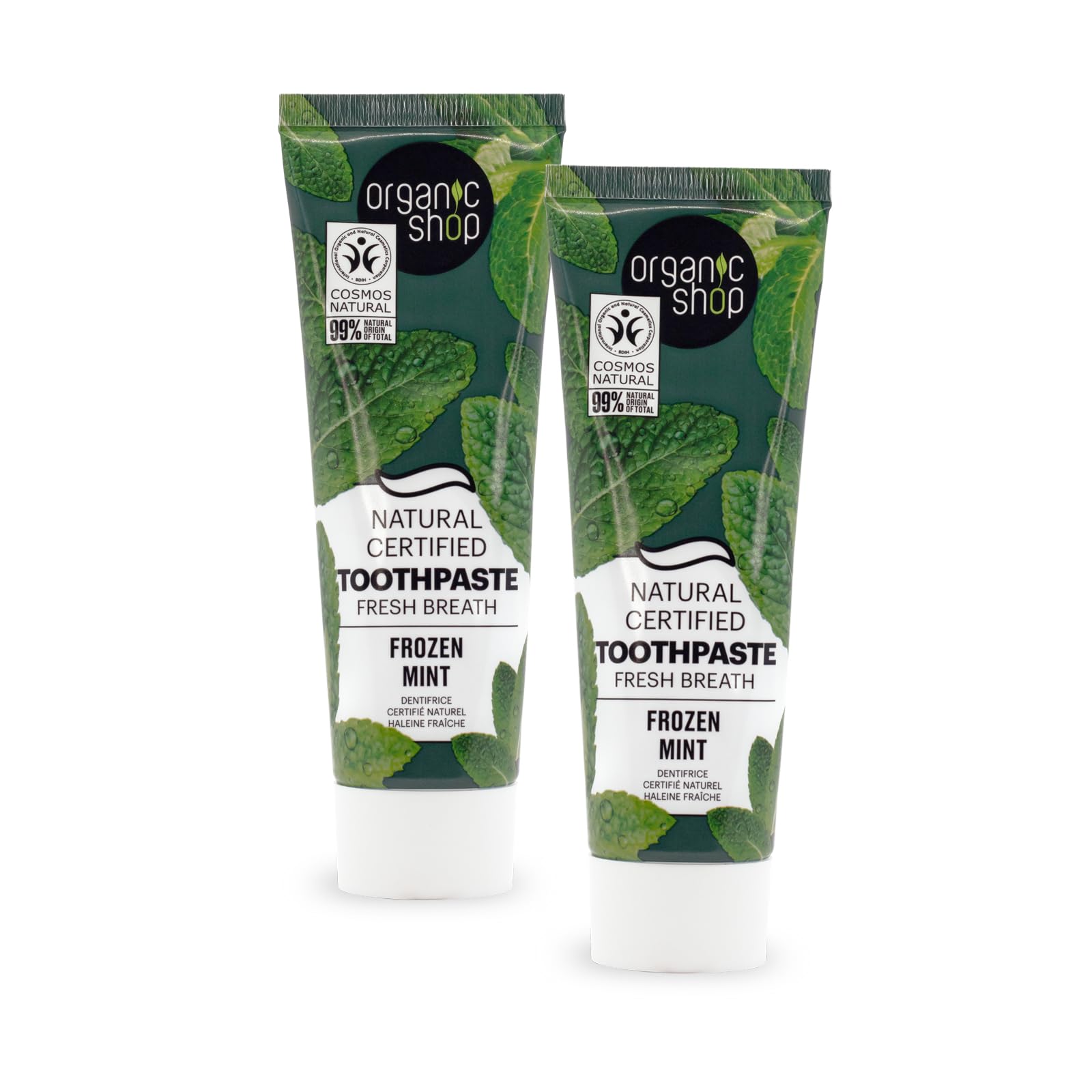 Lifestyle shot of mint toothpaste for daily freshness