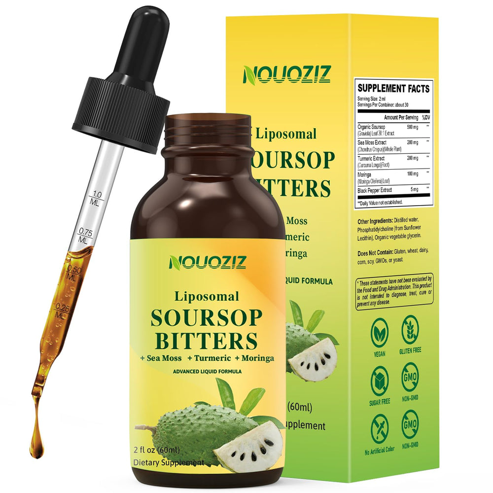 Organic Soursop Bitters Liposomal Liquid 1000mg bottle