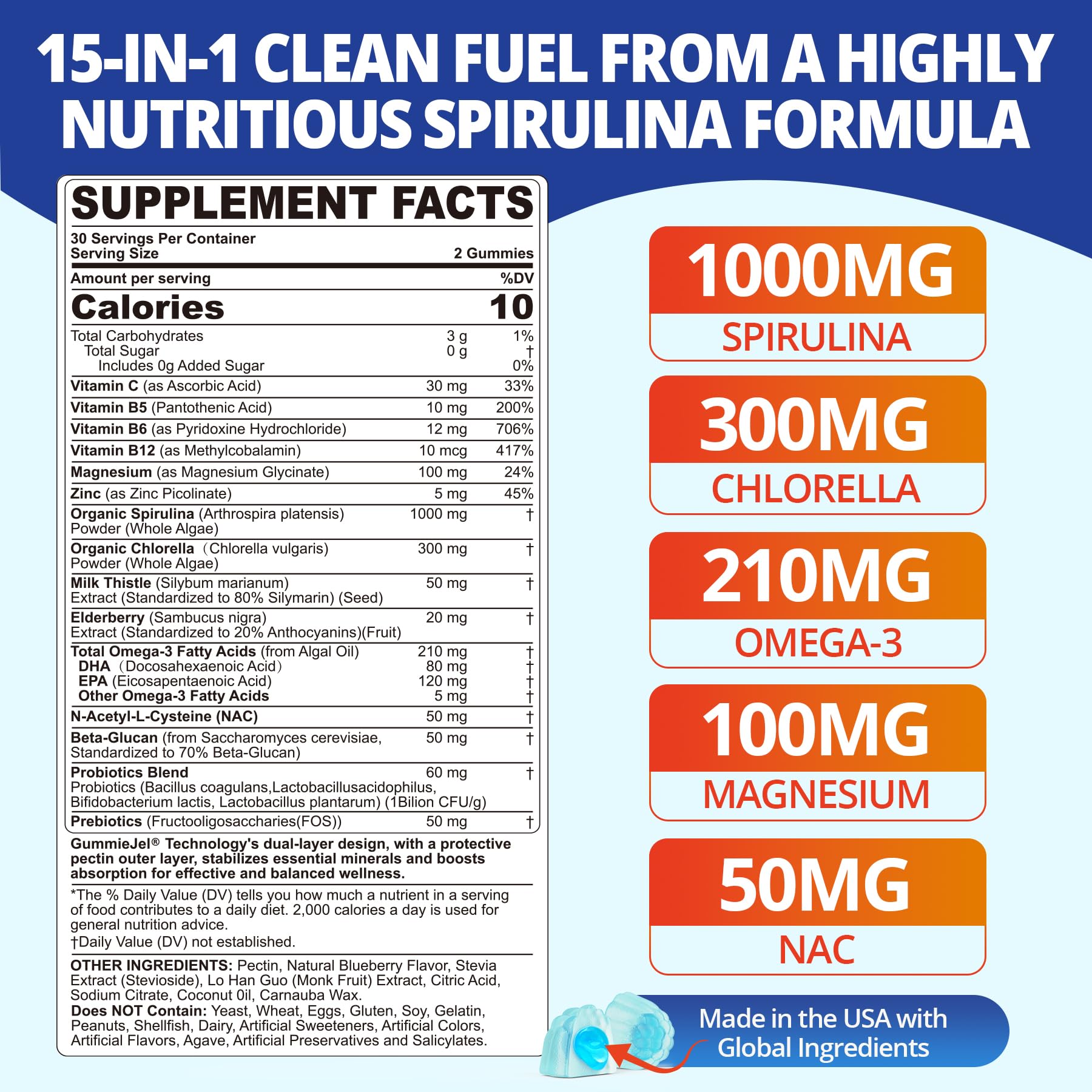 Gummies with visible liquid-filled center