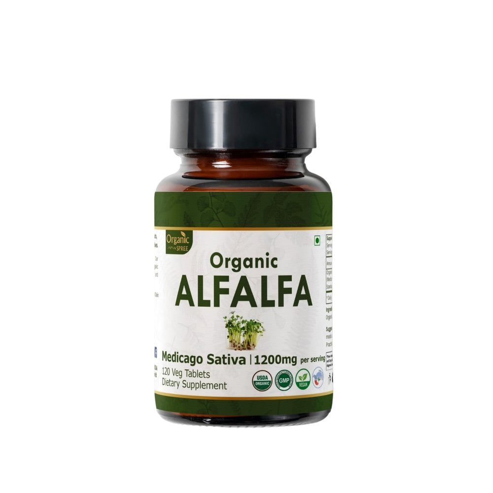 Organic Spree Alfalfa 120 Tablets bottle